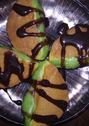 Foto resep Pukis pandan keju