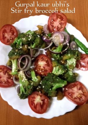 A picture of Stir fry broccoli salad 🥗.