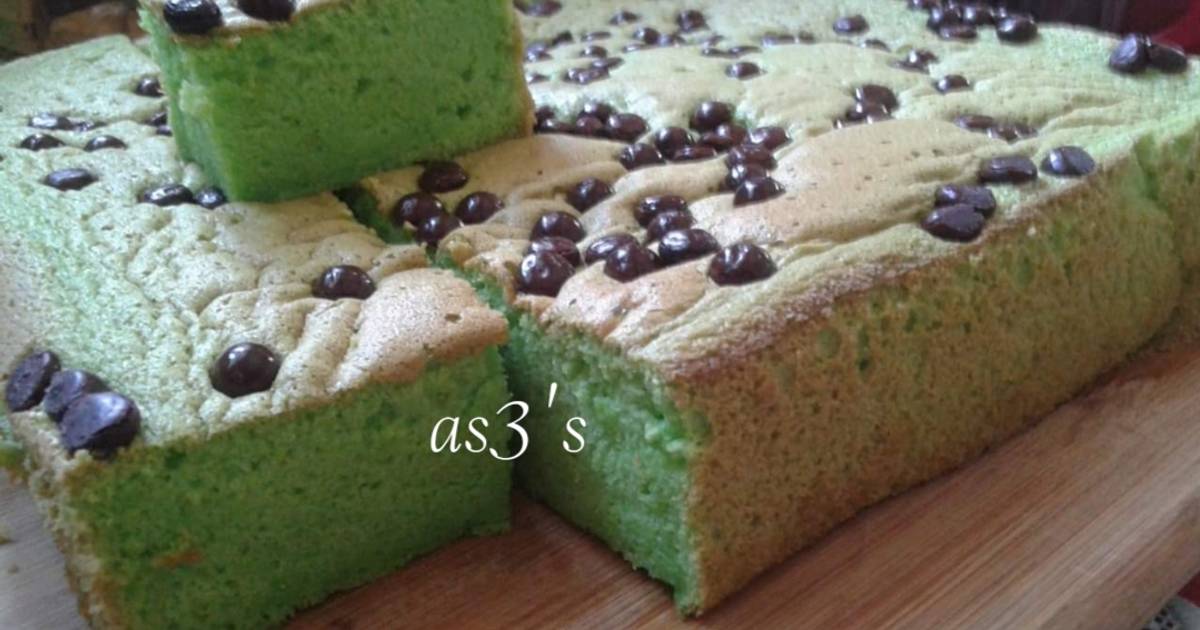 Resep Sponge Cake Pandan tanpa Emulsifier oleh Astri Astrid Cookpad