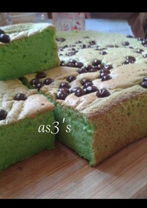 Foto resep Sponge Cake Pandan tanpa Emulsifier