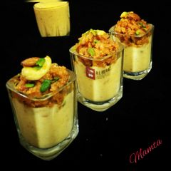 Custard Carrot Pudding Shots A picture of Custard Carrot Pudding Shots.