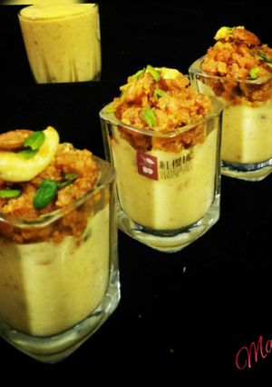 A picture of Custard Carrot Pudding Shots.
