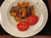 A picture of baked duck breast