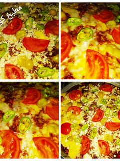 صورة لوصفة بيتزا 😍😋♥️