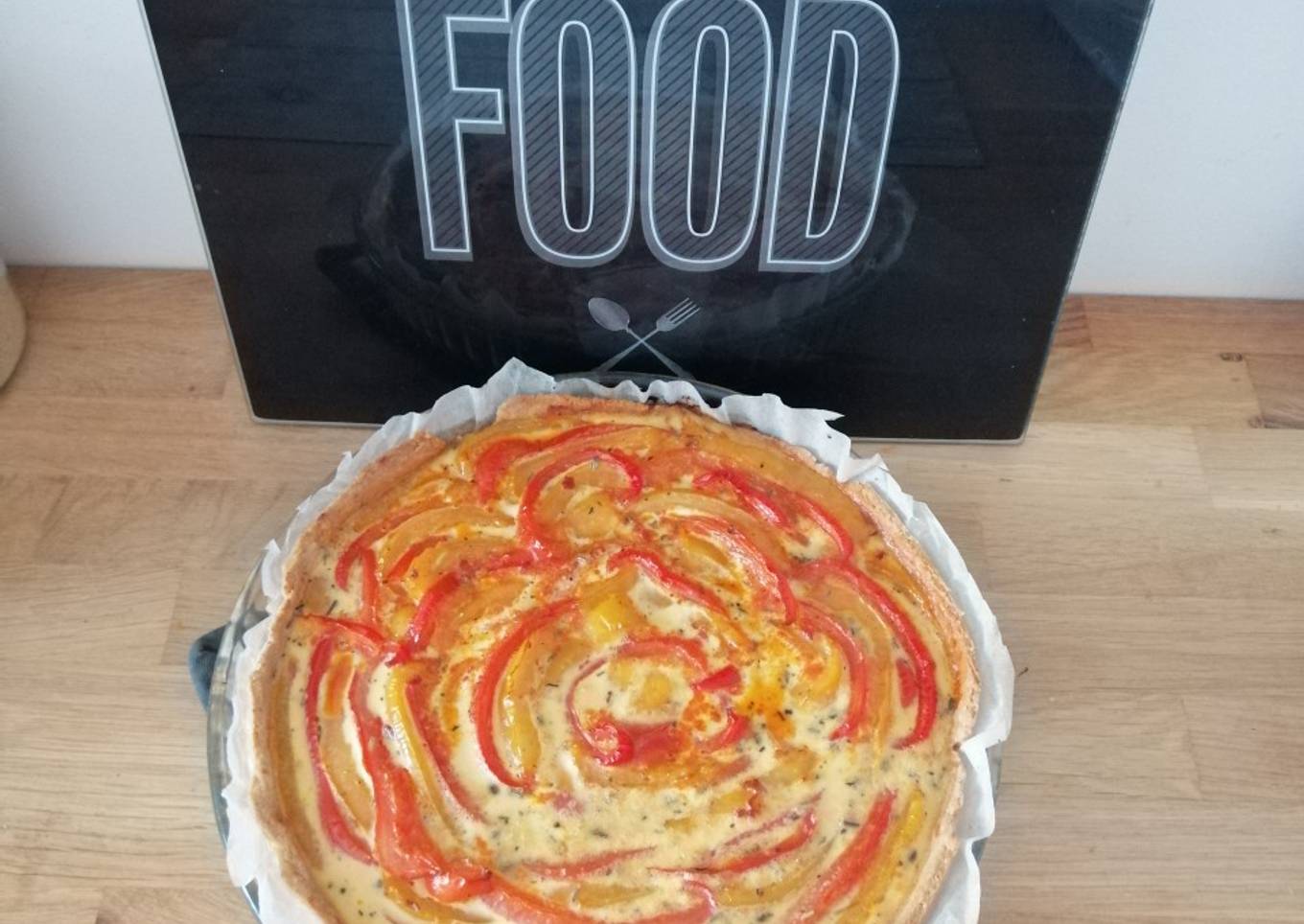 Quiche poivrons chorizo #sansgluten #sanslactose