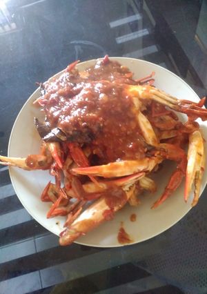 Foto resep Kepiting (merah putih) saos padang