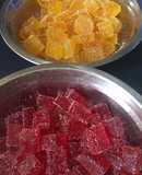 Gomitas de gelatina (con azúcar y light)