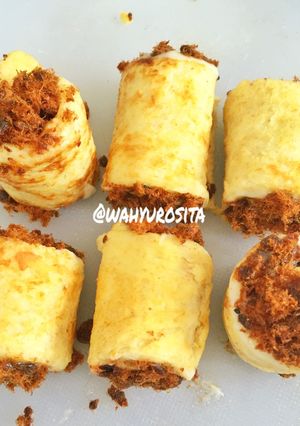 Foto resep Simple Beef Floss Roll Bun