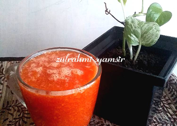 Cara Gampang Menyiapkan Jus segajer😉 (semangka,mangga &amp; jeruk), Bisa Manjain Lidah