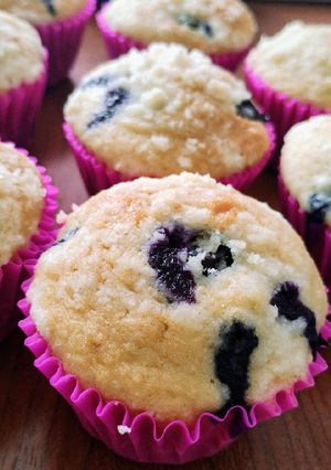 Una foto de Muffins con arándanos