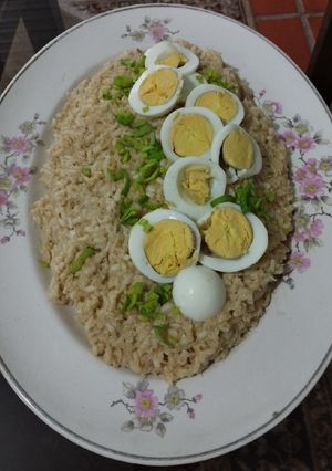 Una foto de Kedgeree (como el de Downton Abbey)