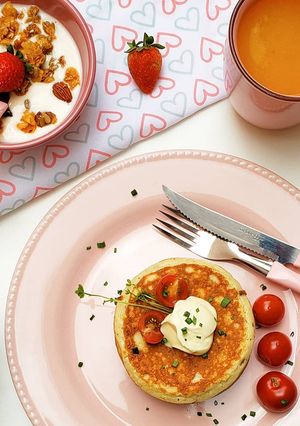 Foto de PANCAKE salgada, já experimentou? #lowcarb #zerogluten #0lactose