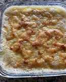 Ñoquis con salsa blanca gratinados