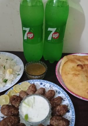 A picture of Chullo kabab with butter rice.