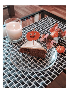 Una foto de Pumpkin Cake. Tarta de Halloween de Calabaza 🎃