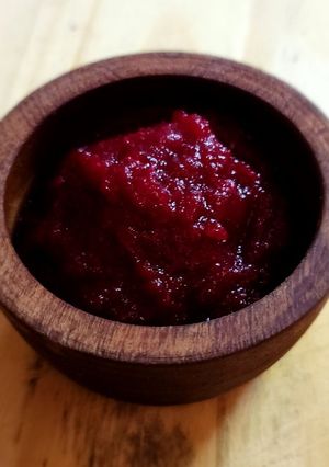 Una foto de Crema dip de remolacha