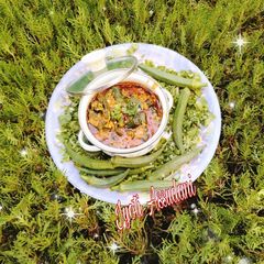 Masaledar dahi (curd) bhindi A picture of Masaledar dahi (curd) bhindi.