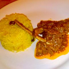 A picture of Khatta Meat.