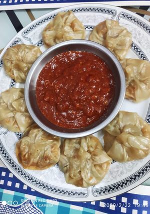 A picture of Mix veg momos.