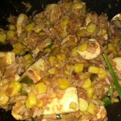 A picture of Jalfrazie pulav.