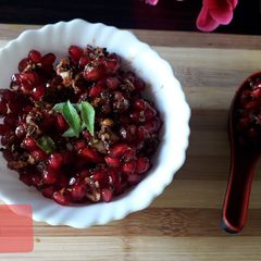Pomegranates chutney 🌶sweet and sour taste A picture of Pomegranates chutney 🌶sweet and sour taste.