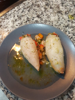 Una foto de Calamares rellenos de verdura