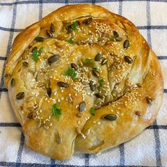 A picture of Malawah Bread:.
