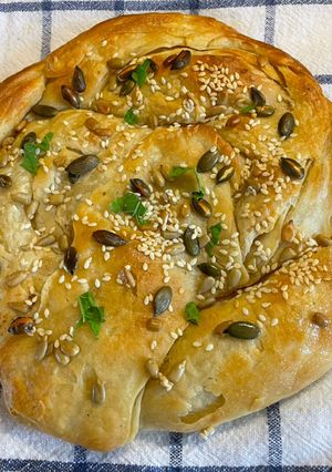 A picture of Malawah Bread:.