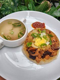 Foto resep 458. Nasi Tim Ayam Jamur
