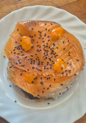 Una foto de Pastel de Sushi