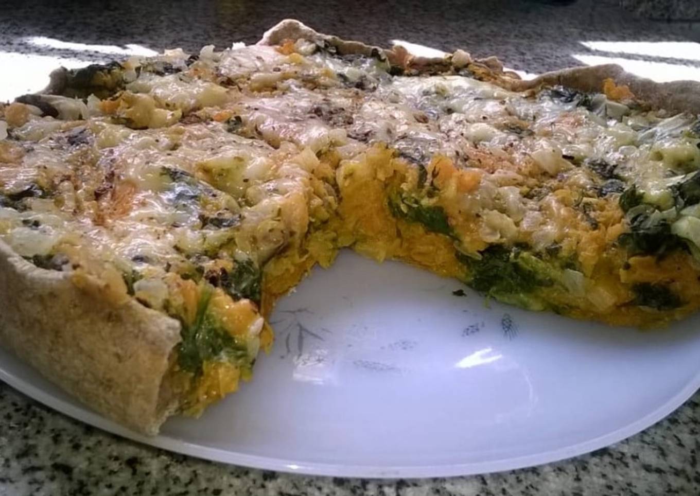 Tarta de calabaza y espinacas ♥