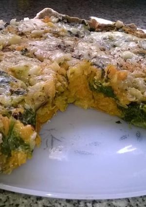 Una foto de Tarta de calabaza y espinacas ♥