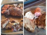 Una foto de asado a la parrilla de bondiola