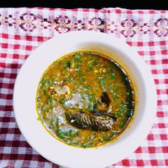 A picture of Juteogbono Soup(ewedu/ogbono) 1.