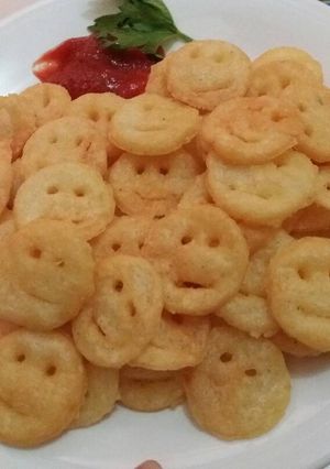 Foto resep Smiley potatoes