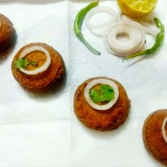 A picture of Mutton Shami kebabs.
