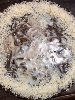 A picture of No bake Chocolate biscuit cake.