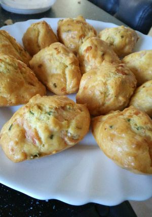 Une photo de Madeleines salées au saumon