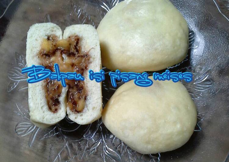 Resep Bakpau mini isi pisang meises Anti Gagal