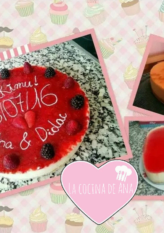 Una foto de Tarta de queso sin horno sencillísima y deliciosa!