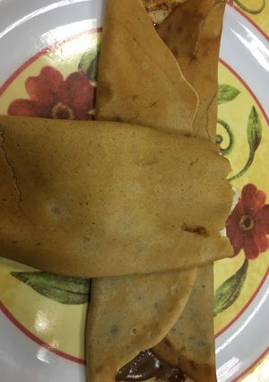 صورة لوصفة كريب بالنوتيلا والجبن