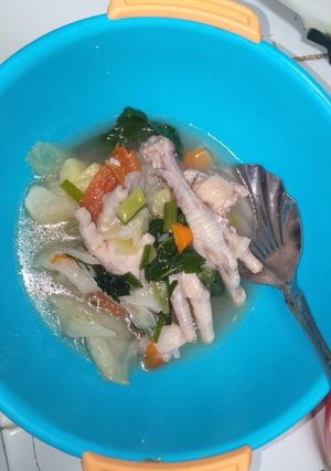 Foto resep Sup ayam sosis