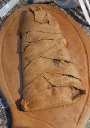 Una foto de Tarta de harina integral -Acelga
