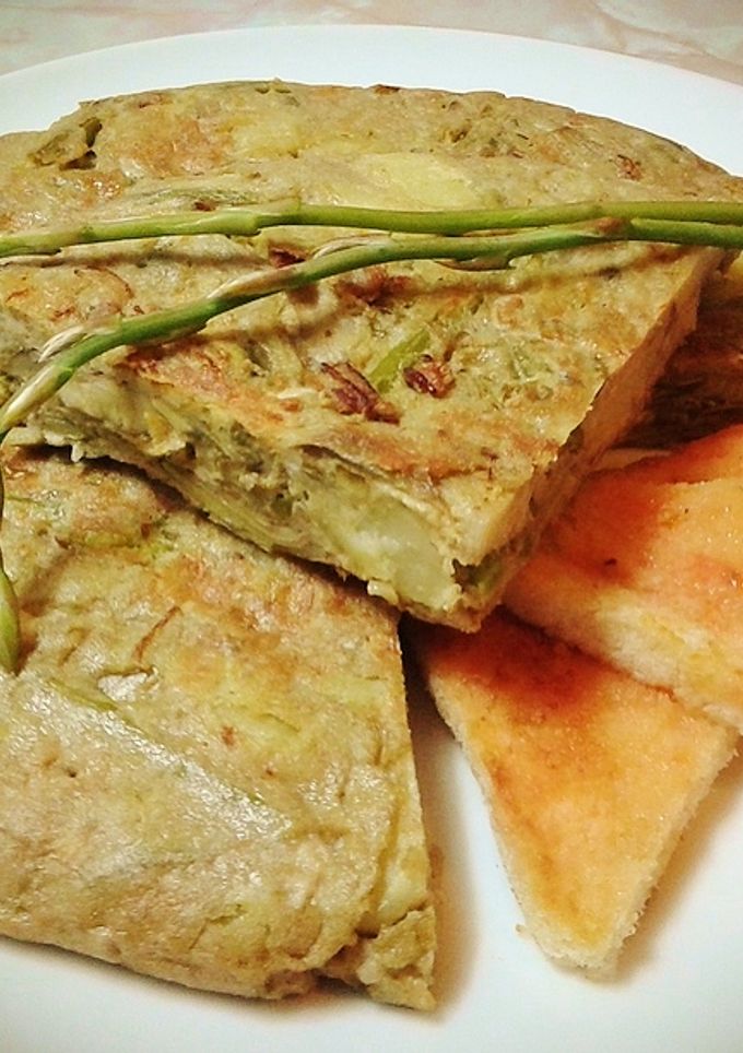 Una foto de Tortilla de verduras de la estación
