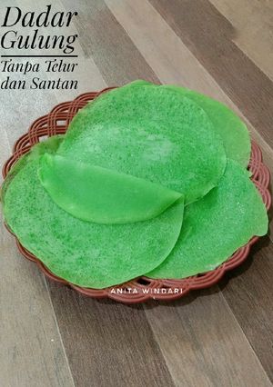 Foto resep Kulit Dadar Gulung Tanpa Telur dan Santan
