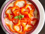 A picture of curd brinjal