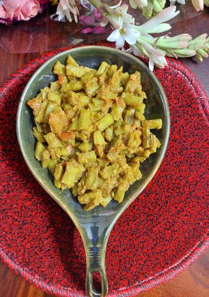 मसालेदार ग्वार फली की सब्जी रेसिपी मुख्य फोटो