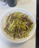 韭菜黃炒牛肉