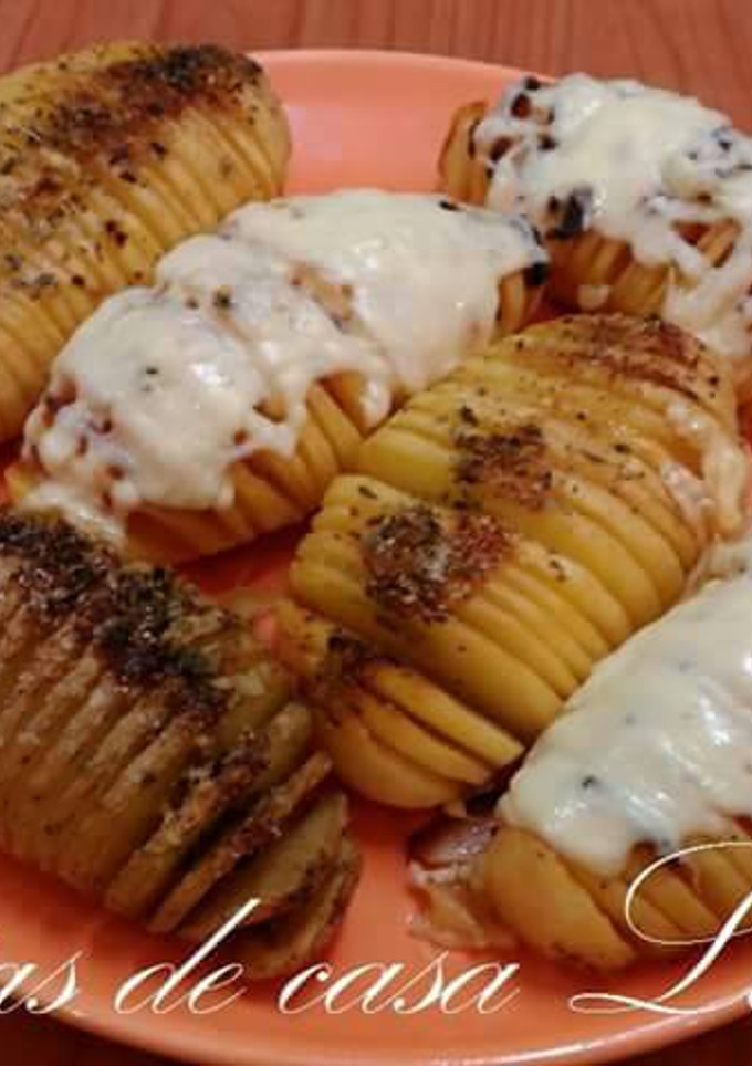Una foto de Patatas Hasselback