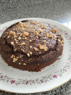 Una foto de Torta integral de canela sin azúcar